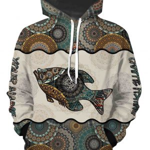Crappie Fishing Vintage Mandala 3D All Over printed Customized Name Shirts Personalized Gift ND